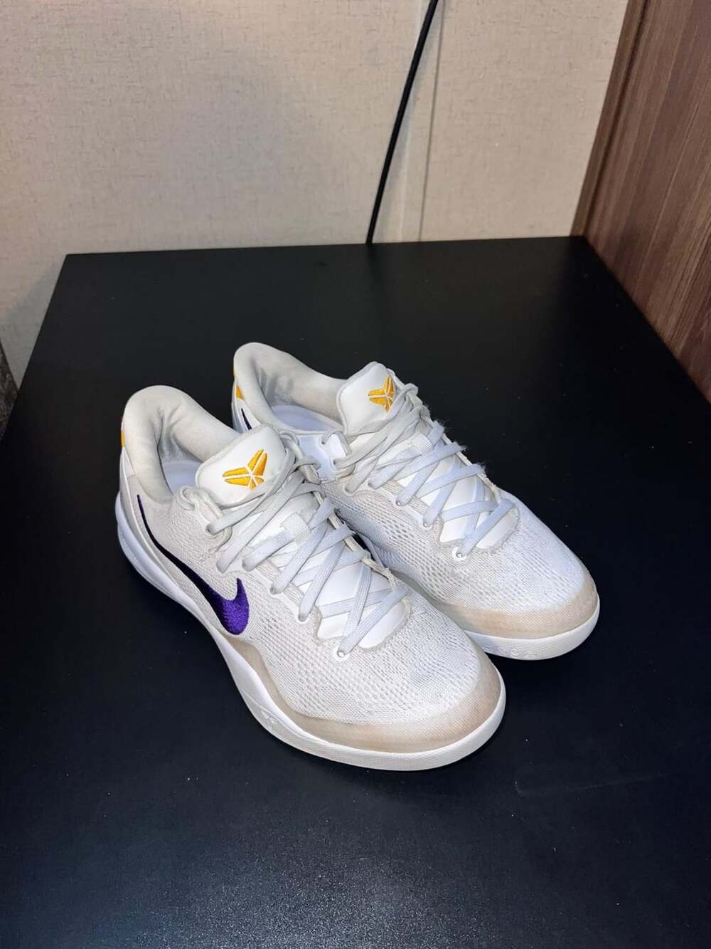 Nike Kobe 8 Protro Lakers Home White Court Purple Gold HF9550-100